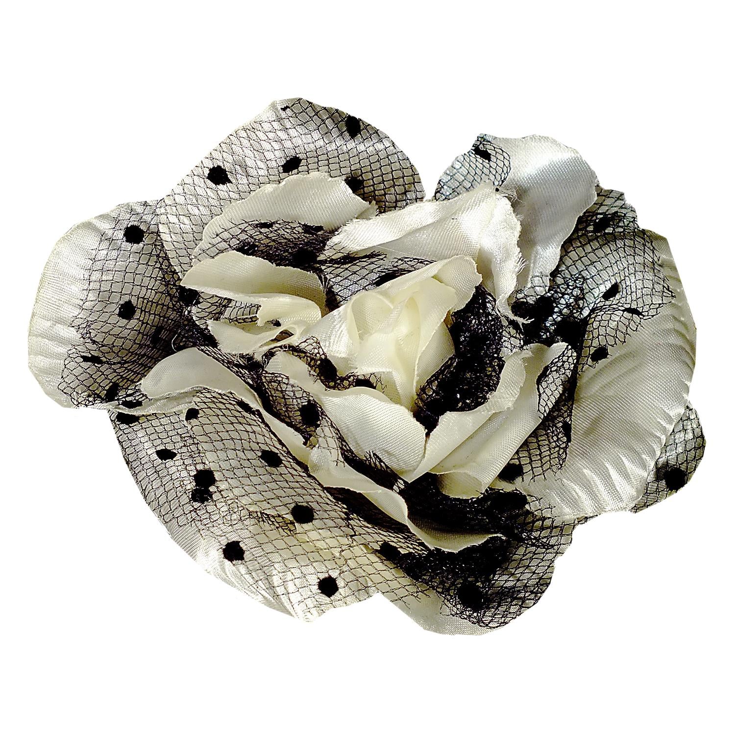 Брошь-заколка-резинка Seta Decor Мишель 122-202WT