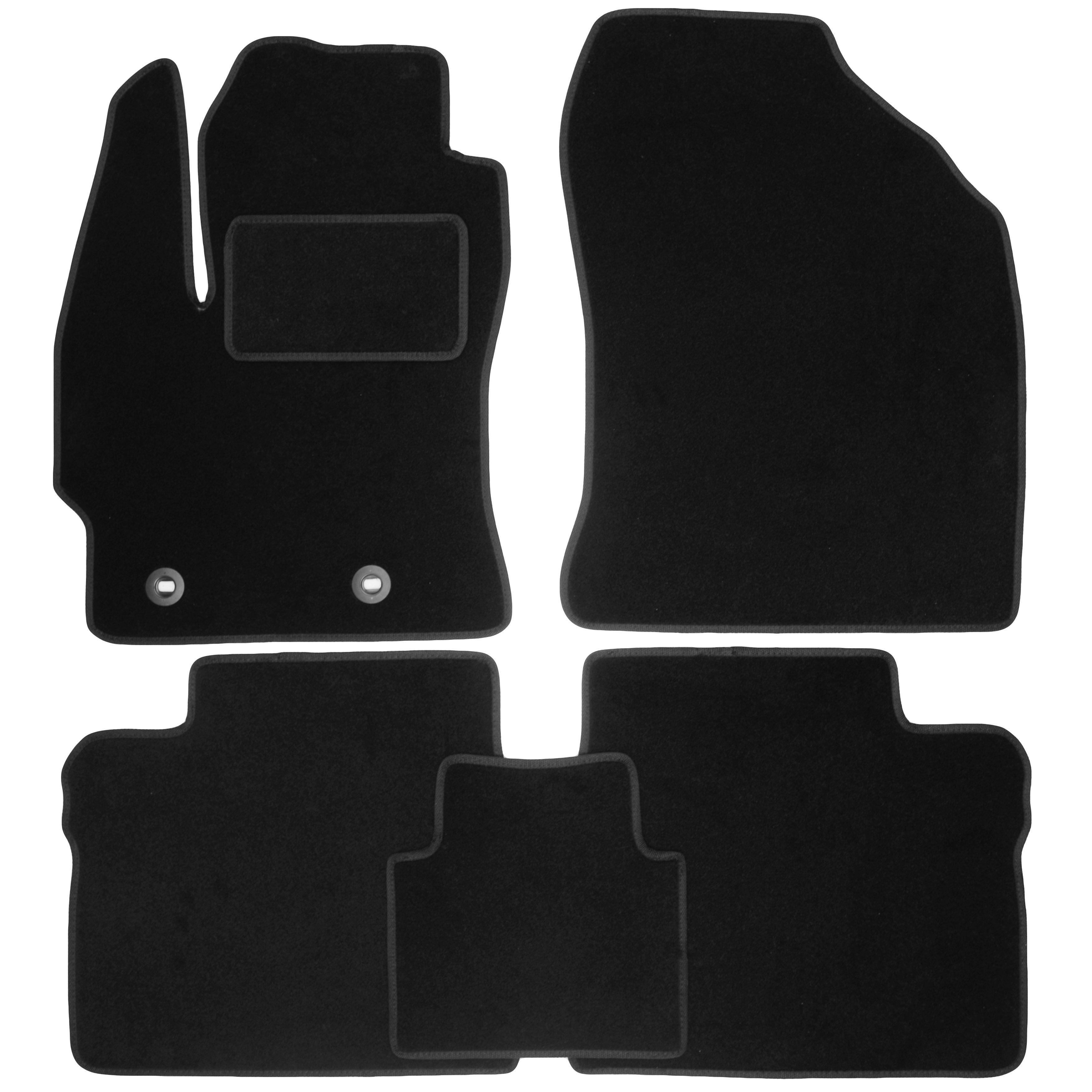 Коврики в салон для Toyota Corolla '13- текстильные Черный (99008)