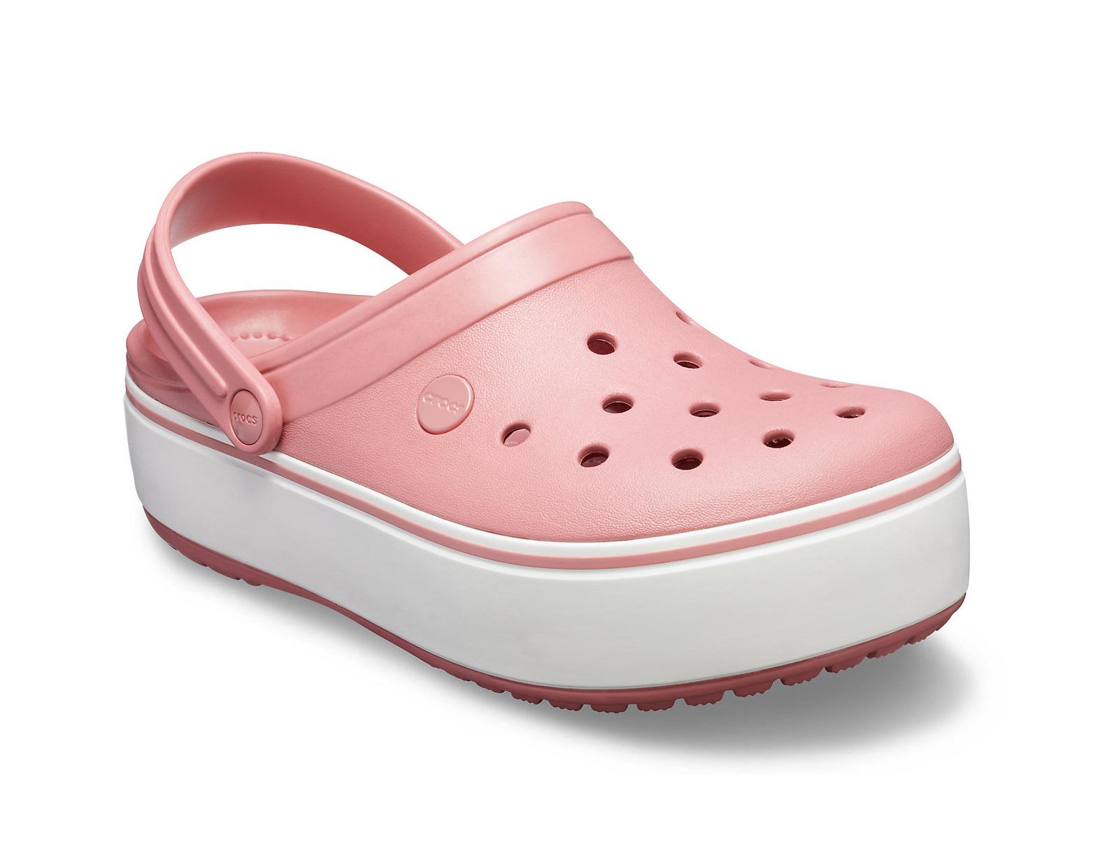 Сабо Crocs Crocband Platform Clog M6W8 р. 38 24,5 см Рожевий (205434)