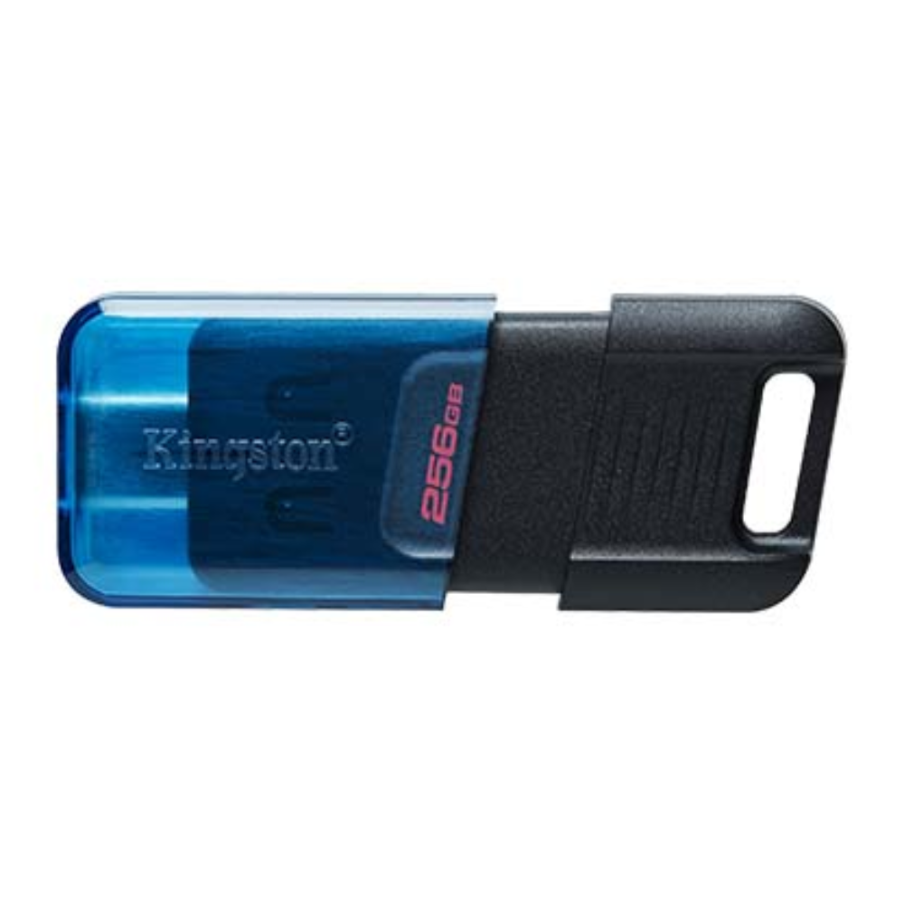 Флеш-пам'ять Kingston DT80M USB 3.2/Type-C 256 Gb Чорний/Синій (574621)