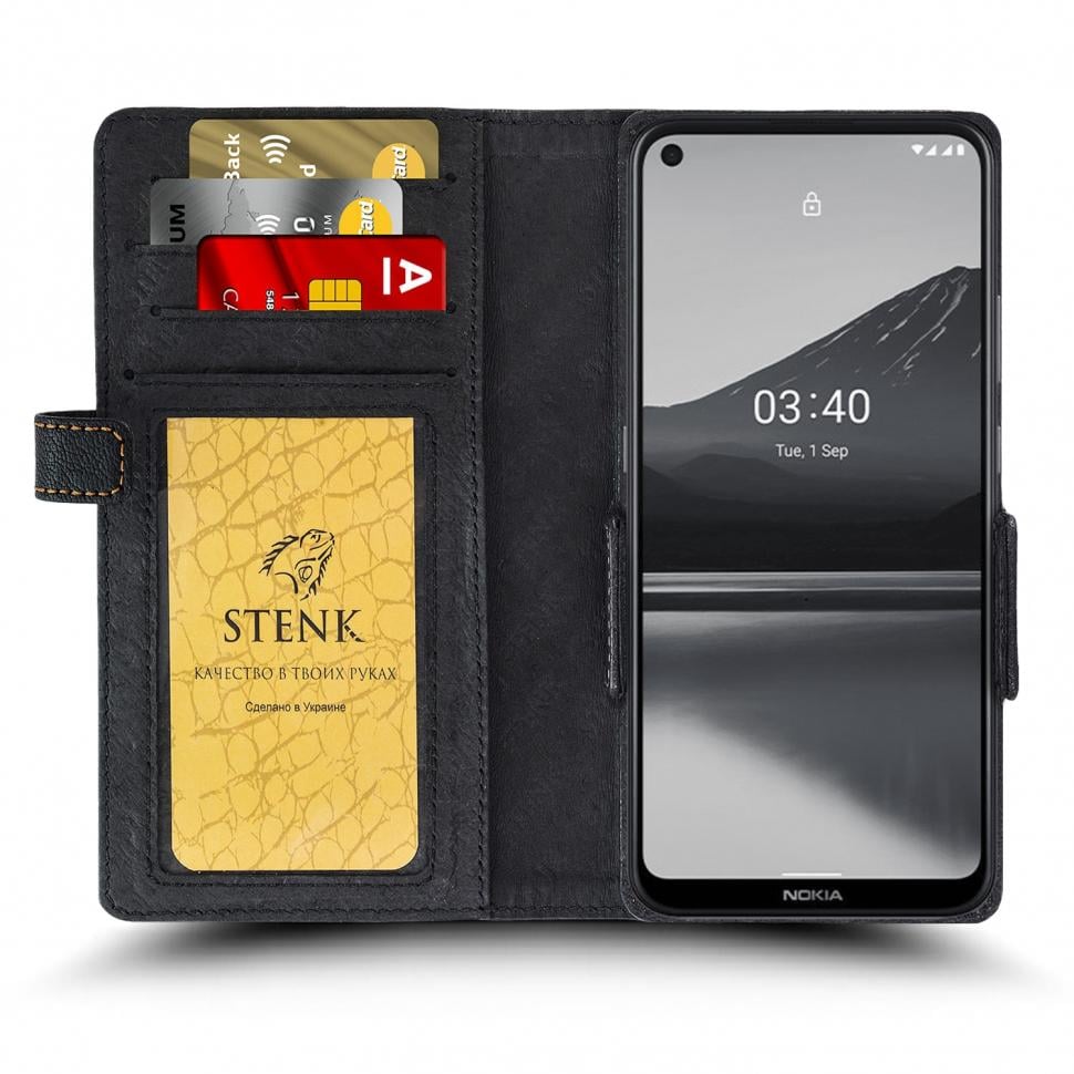 Чохол книжка Stenk Wallet для Nokia 3.4 Чорний (68324)