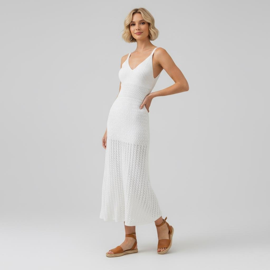 Платье контрасное трикотажное L (MH-38) - фото 2