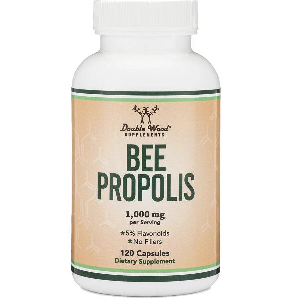 Добавка для імунітету натуральна Double Wood Bee Propolis 1000 мг 60 порцій 120 капсул (000020068)