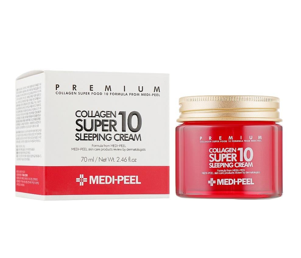 Антивозрастной ночной крем с коллагеном Collagen Super 10 Sleeping Cream Medi-Peel 70 мл (8809409342382) - фото 1