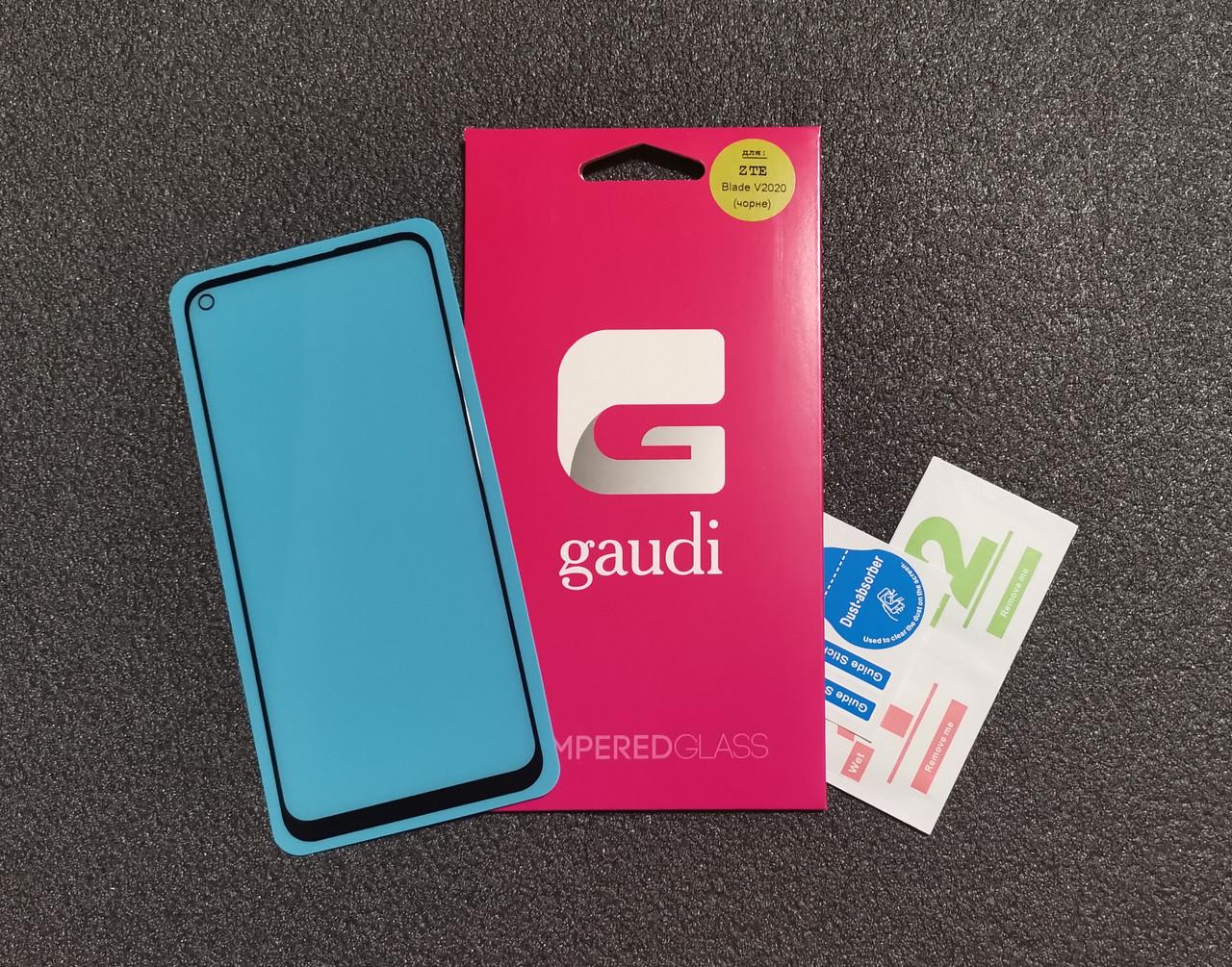 Защитное стекло Gaudi для ZTE Axon 11 SE 5G 9000N Full Glue 0,3 мм 2,5 D Черный