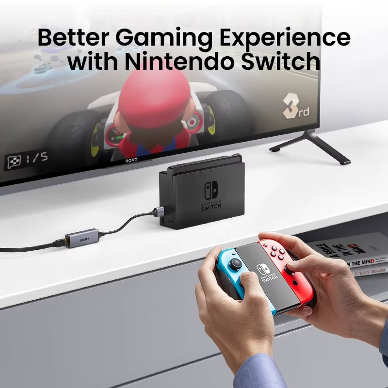 Адаптер сетевой UGREEN CM209 USB-A Gigabit Ethernet Adapter RJ45 1000mb/s Space Gray (2000211) - фото 6 Адаптер сетевой UGREEN CM209 USB-A Gigabit Ethernet Adapter RJ45 1000mb/s Space Gray (2000211) - фото 6