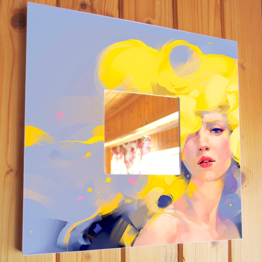 Зеркало декоративное Красотка 260х260 мм (M00644)