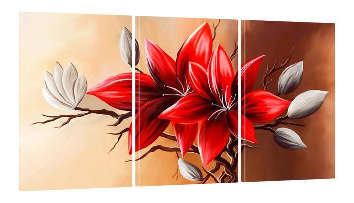 Картина модульная на холсте DK Красный цветок 100x180 см (MK30029 X)