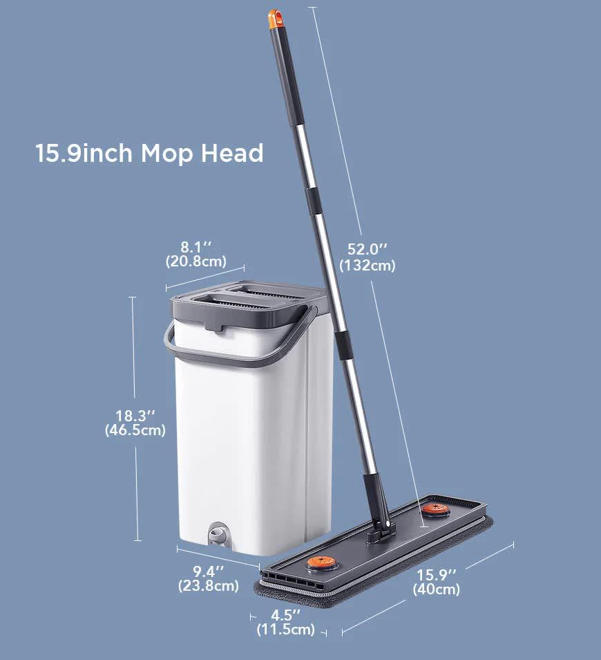 Набір швабра та відро з віджимом Joybos Z87 (23695015) - фото 2