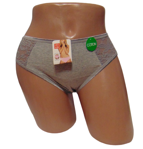 Жіночі труси в рубчик Uokin 6021 XL Сірий (1776738424)