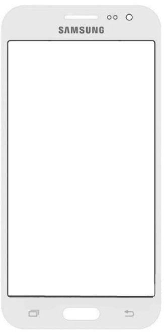 Скло для переклейки дисплея для телефона Samsung J200 Білий (000018817)