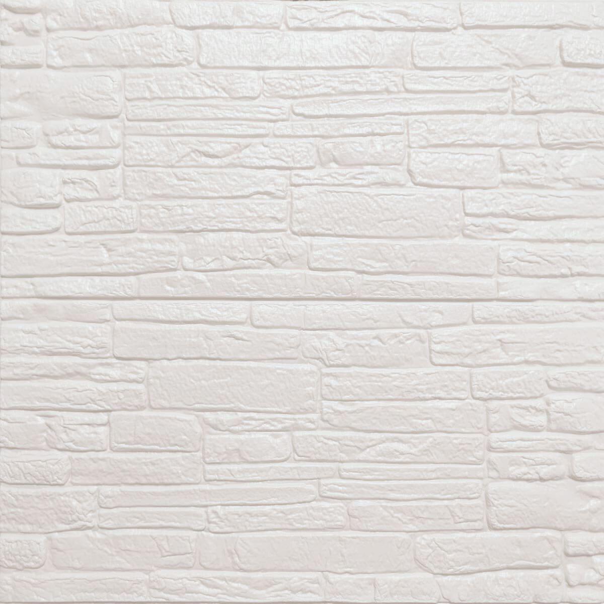 3D-панель Sticker Wall SW-00000070 самоклеящаяся 700х600х8 мм Белый (991943182)