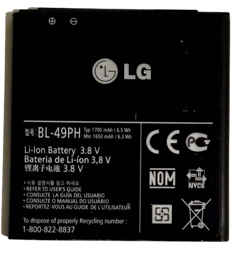 Аккумуляторная батарея BL-49PH для LG F120 1700 mAh (000021823)
