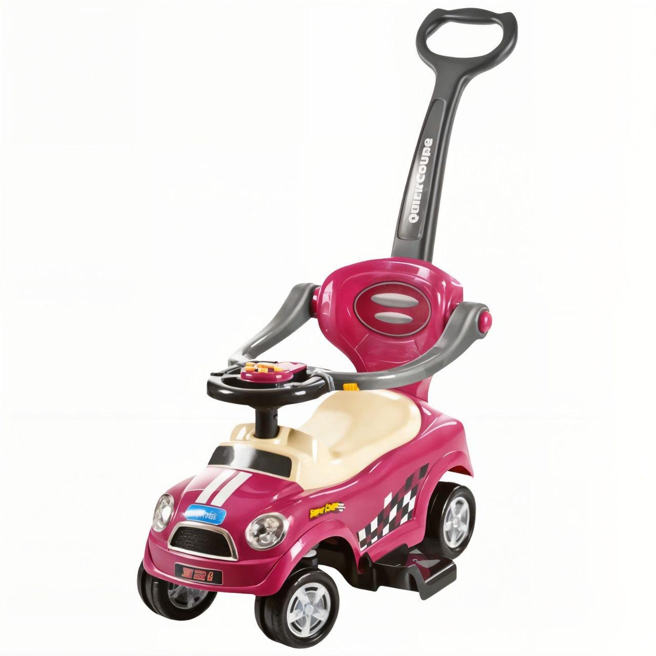 Каталка-толокар BAMBI Z 321-8 с родительской ручкой музыка/багажник/подставка для ног Розовый (32467392) Каталка-толокар BAMBI Z 321-8 с родительской ручкой музыка/багажник/подставка для ног Розовый (32467392)