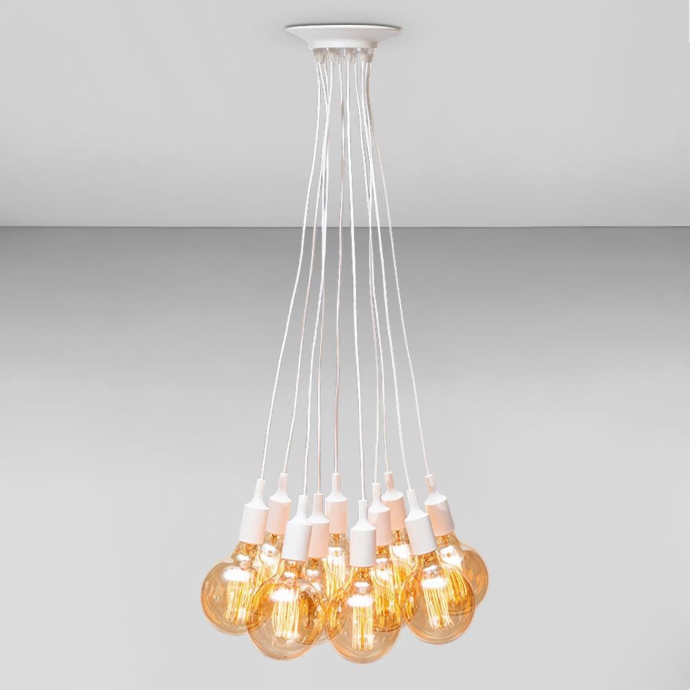 Люстра підвісна Лофт Light House LS-18679-10 WH Білий