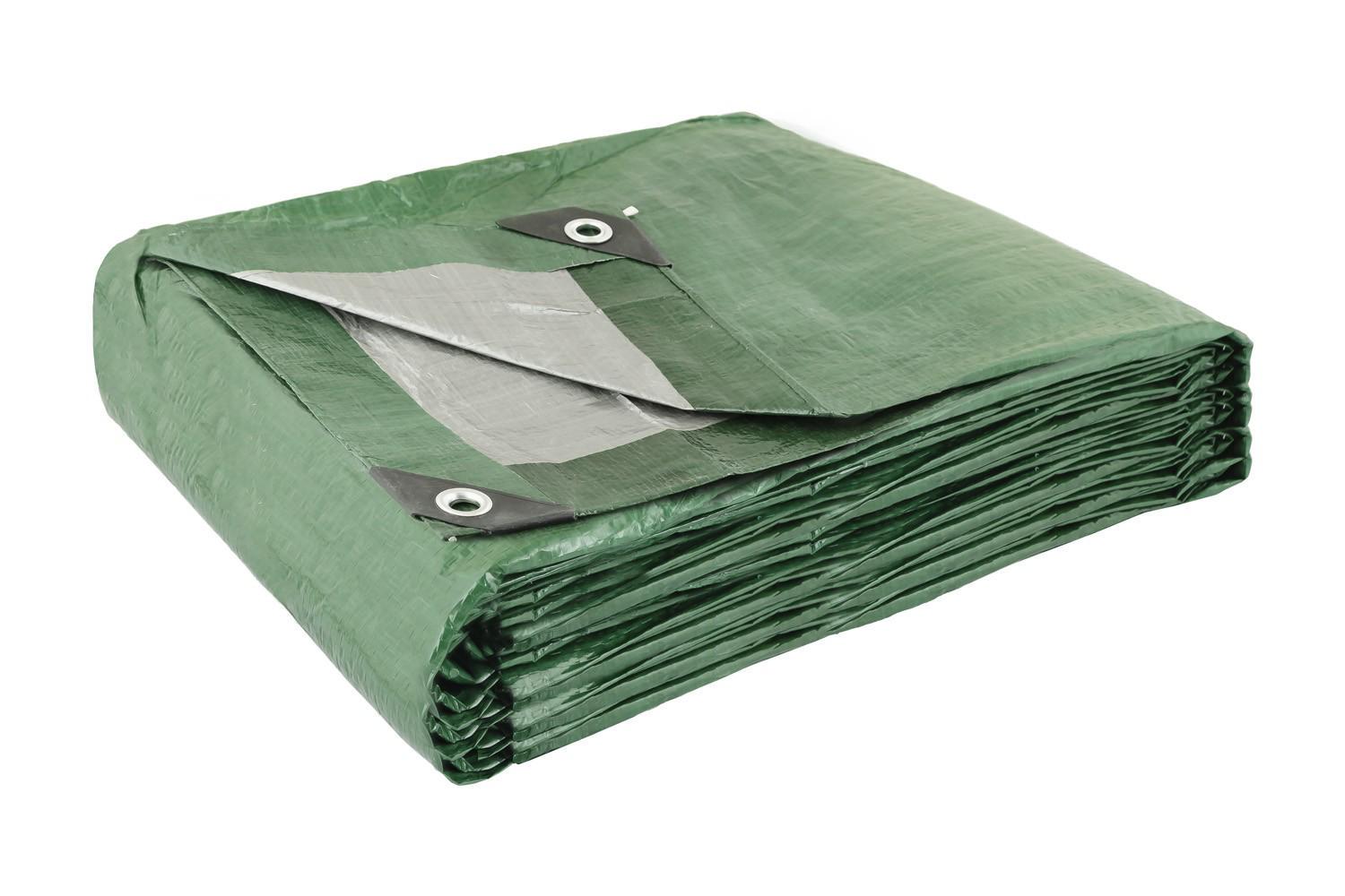 Тент двухсторонний MasterTool 89-1508 130 г/м2 5x8 м Хаки/Серебряный (ml-31116) - фото 1 Тент двухсторонний MasterTool 89-1508 130 г/м2 5x8 м Хаки/Серебряный (ml-31116) - фото 1