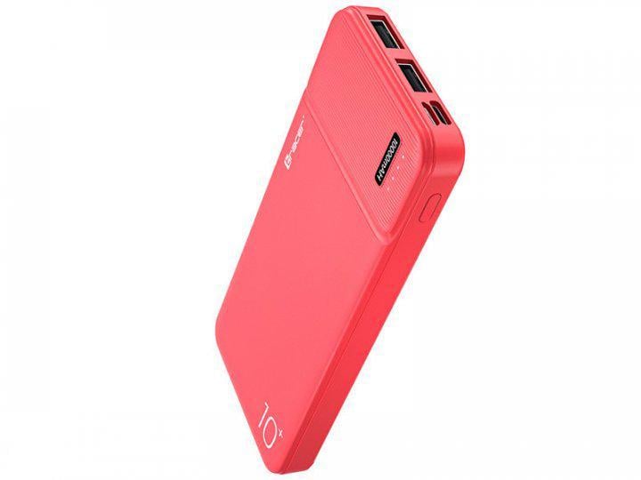 Повербанк УМБ TRACER 10000 mAh 2A SLIM Red (TRABAT46959)