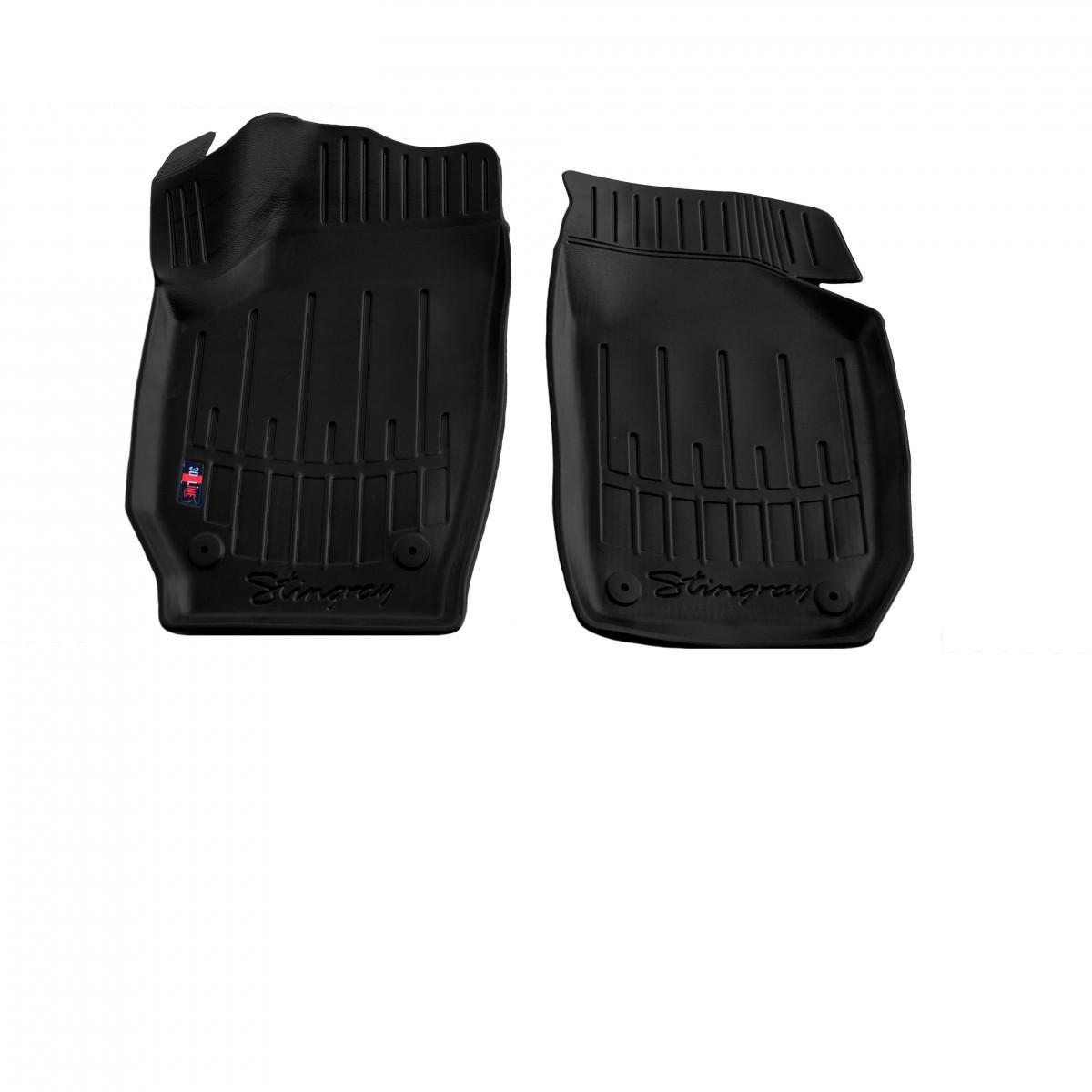 Коврики резиновые Stingray для Skoda Fabia II 5J 2007-2014/Roomster 2006-2015/Praktik 2007-2014 с бортом ТЕП 2 шт. (5020022)