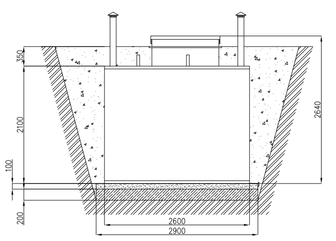 Укриття модульне підземне Shelter Paneltim для приватного використання вертикальне 2000x2600x2100 мм - фото 13