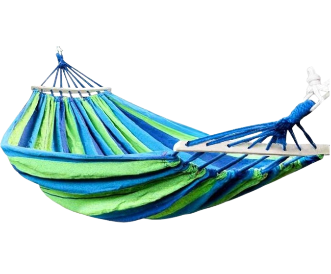 Гамак одномісний WCG SUMMER з планкою XL 200х100 см Зелений (21320057)