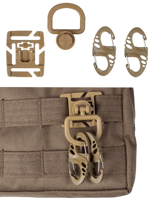 Набор карабинов Mil-Tec с интегрированными фонариками и сигнальными светодиодами - фото 2