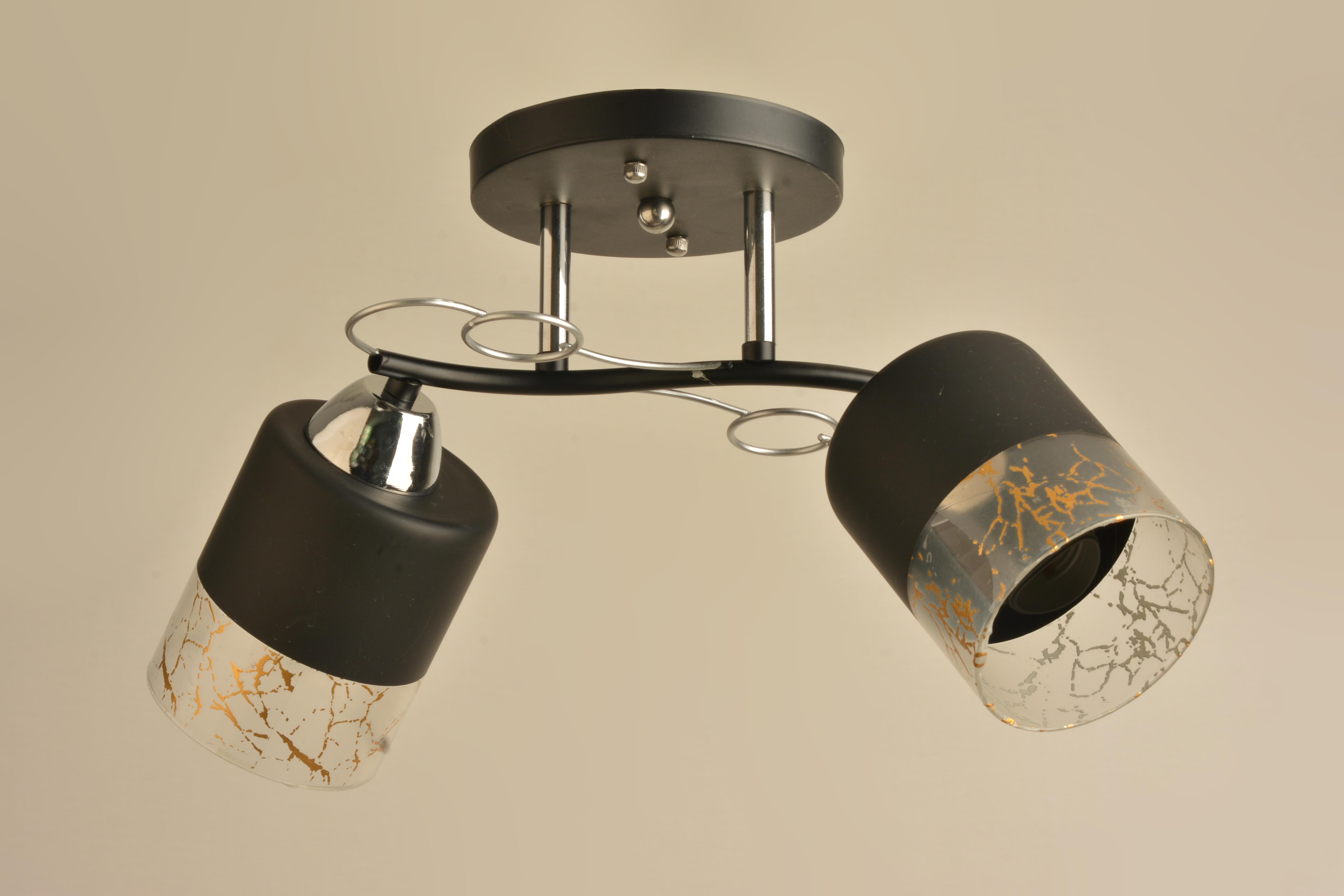 Люстра потолочная Sirius Л 8128/2А BK+CR