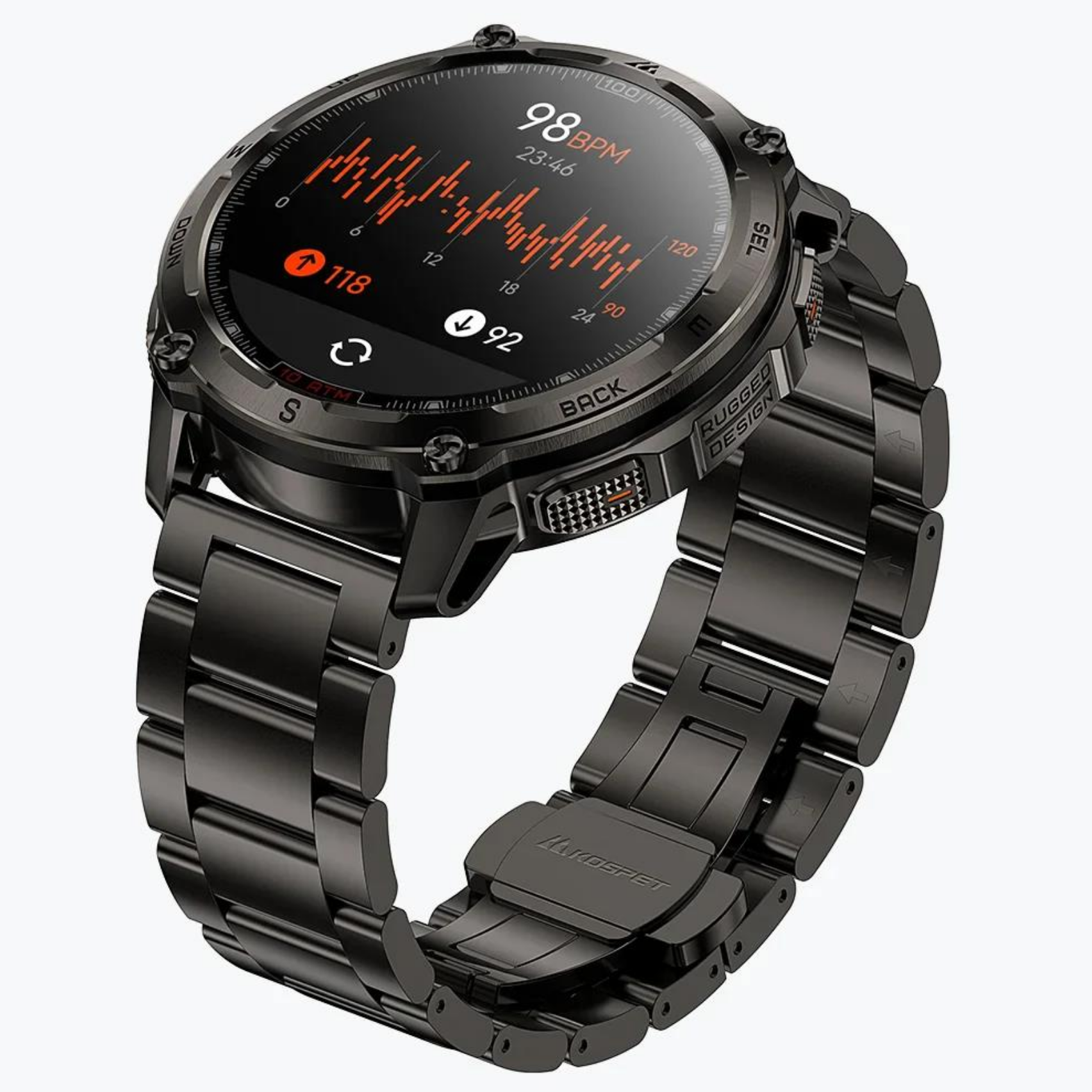 Смарт-годинник Kospet Tank T4 Special Edition Black — фото 5