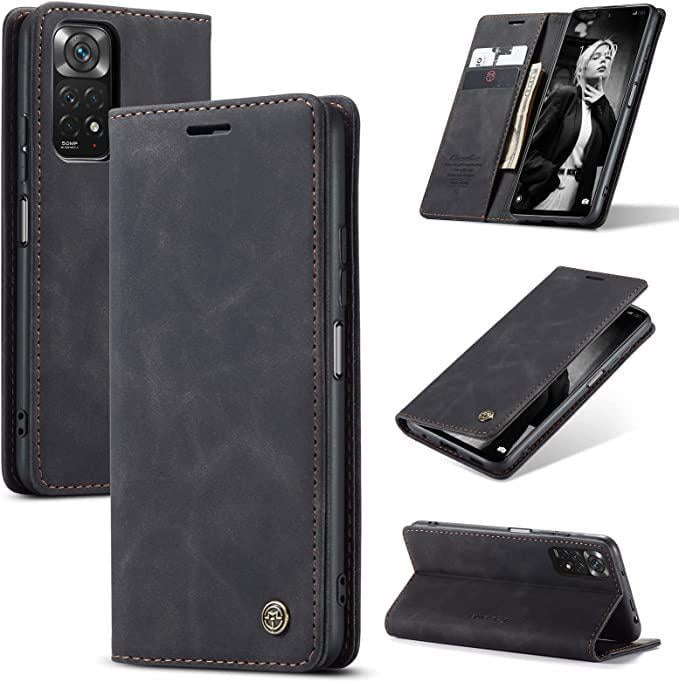 Чехол книжка с магнитом Xiaomi Redmi Note 11 CaseMe Black (29283-2B)