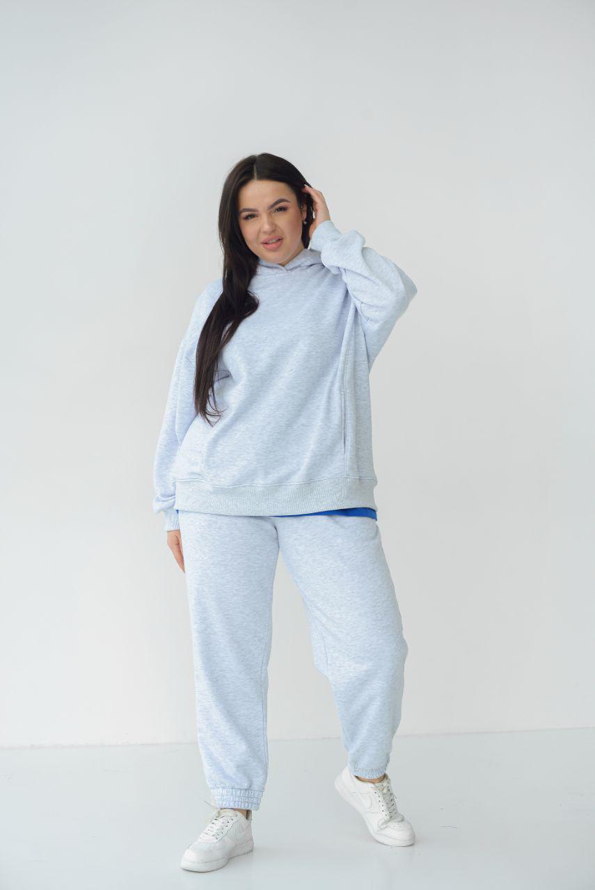 Костюм спортивный Freedom унисекс футер пинье S Серый меланж (14-7717ж)