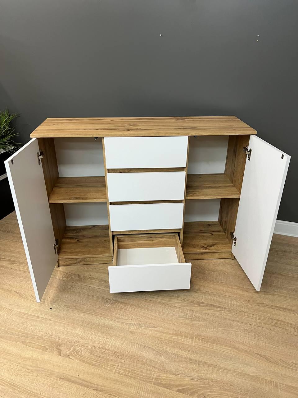 Комод Avrora 1154х370х850 мм Дуб Аппалачи/Белый - фото 2 Комод Avrora 1154х370х850 мм Дуб Аппалачи/Белый - фото 2