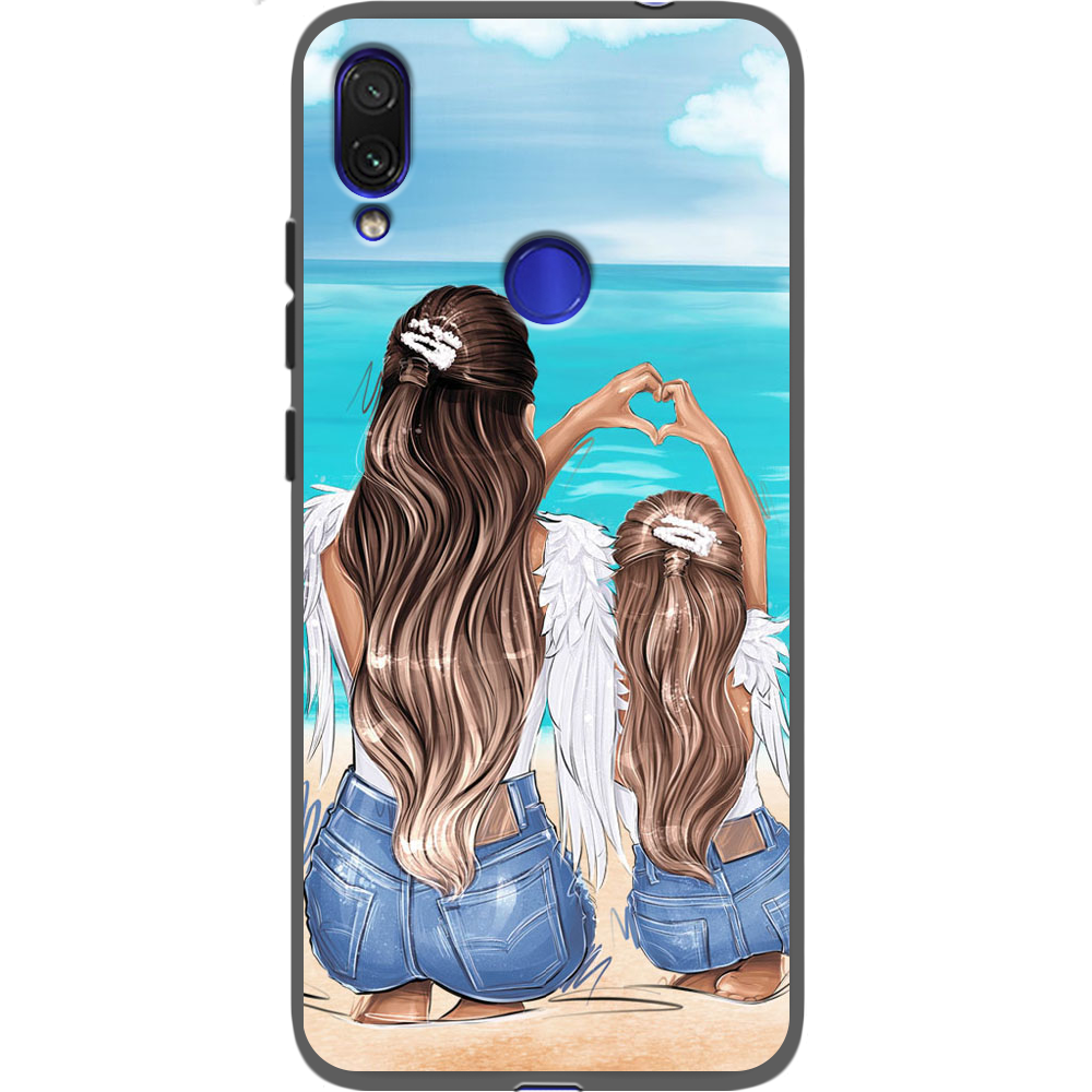 Чехол Boxface Xiaomi Redmi Note 7 Family Vacation Черный силикон (36202-up2380-37106)