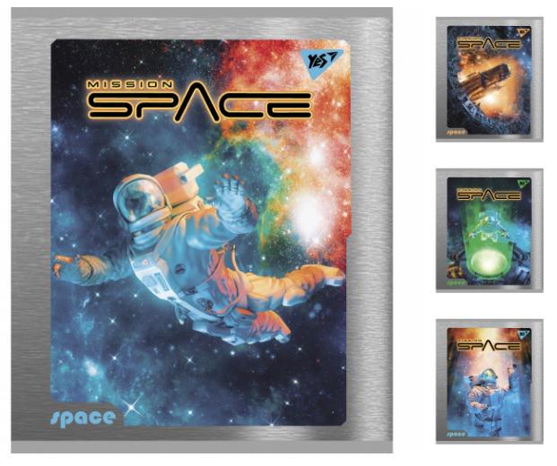 Зошити учнівські у клітинку YES Space 48 арк. 5 шт. в уп. (MTT-183116)