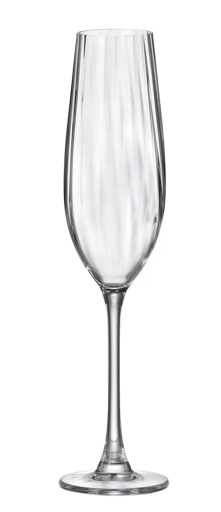 Келихи для шампанського Bohemia Columba Optic 260 мл 6 шт. (312456)