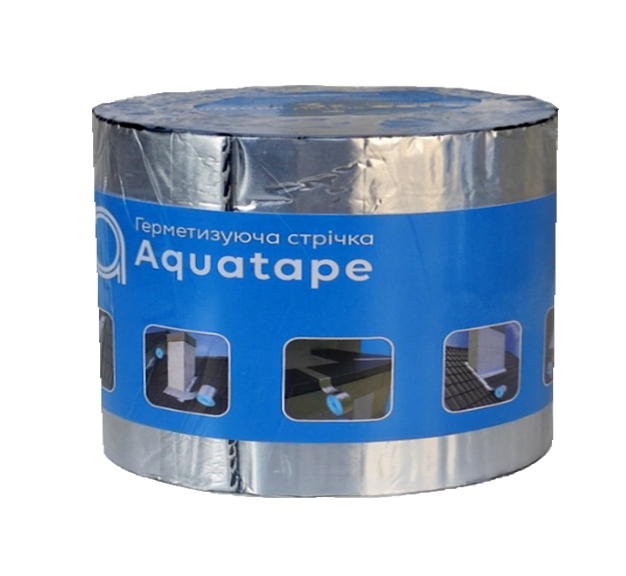 Кровельная лента водонепроницаемая Aquatape 100 мм х 10 м (3608)