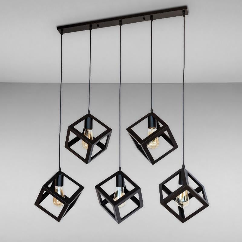 Люстра підвісна Light House LS-17198F-5 700 Чорний