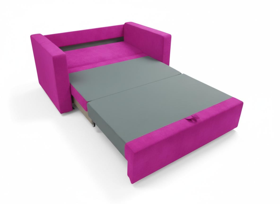 Диван раскладной прямой Tobi Sho Аркс 150x93 см велюр Fiore Фуксия (Fuchsia) - фото 4
