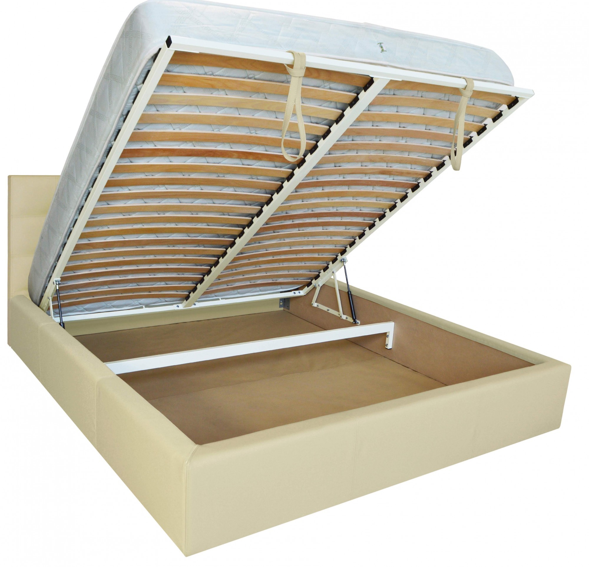 Кровать Двуспальная Chester New VIP 160 х 200 см Fly 2207 A1 С дополнительной металлической цельносварной рамой Бежевый - фото 4 Кровать Двуспальная Chester New VIP 160 х 200 см Fly 2207 A1 С дополнительной металлической цельносварной рамой Бежевый - фото 4