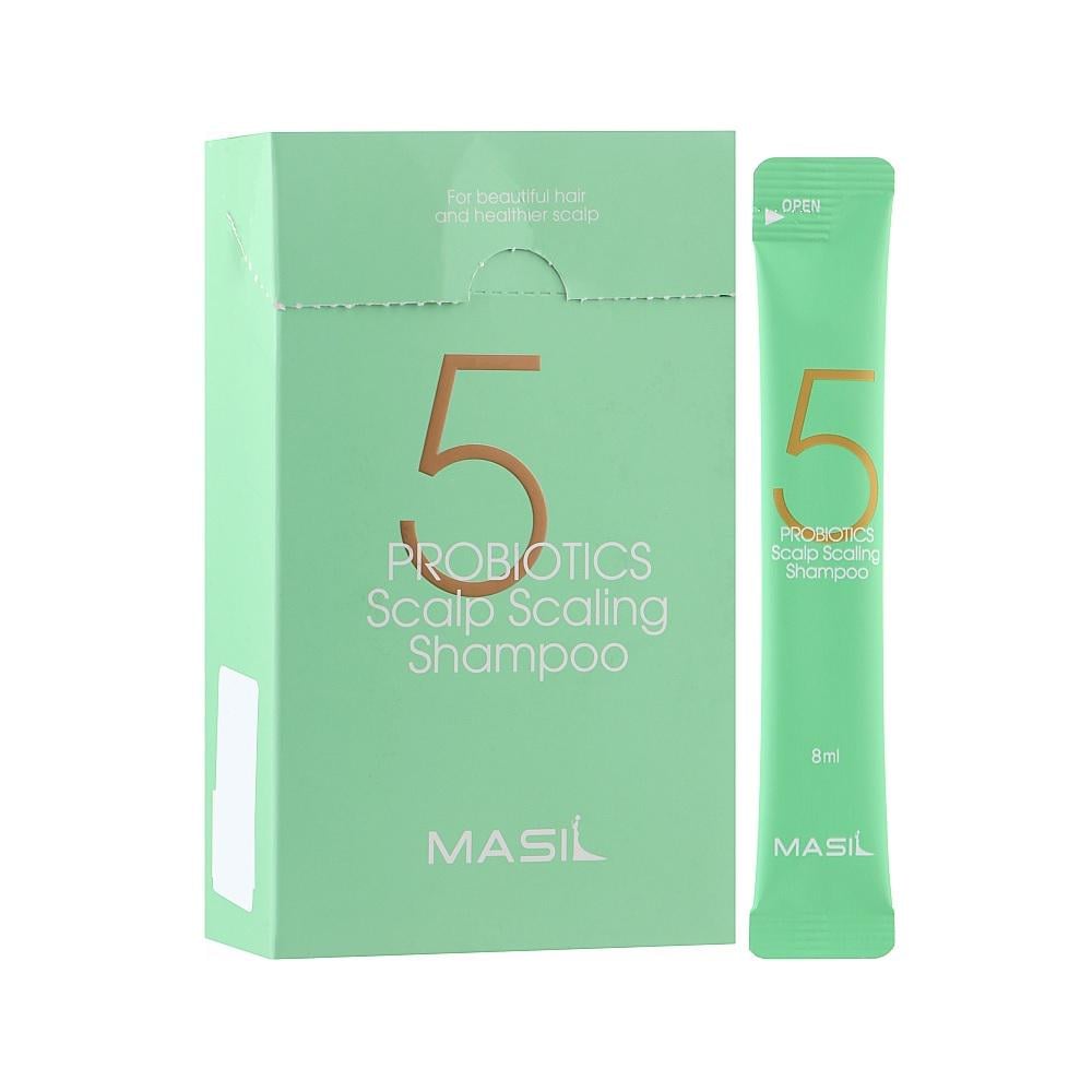 Шампунь для волос глубоко очищающий с пробиотиками Masil 5 Probiotics Scalp Scaling Shampoo 20 шт. 8 мл (2890164635) Шампунь для волос глубоко очищающий с пробиотиками Masil 5 Probiotics Scalp Scaling Shampoo 20 шт. 8 мл (2890164635)