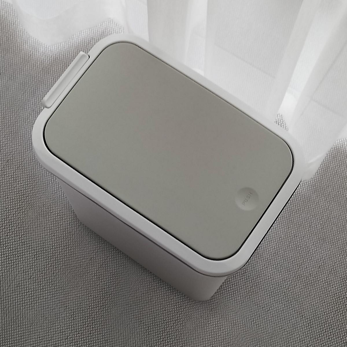 Відро для сміття MVM BIN-04 з кришкою 10 л Сірий (BIN-04 10L GRAY) - фото 3