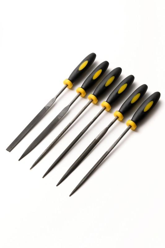 Надфили с двухкомпонентной ручкой MasterTool 140 мм 6 шт. (06-0010)