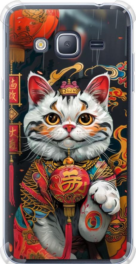 Чехол на Samsung Galaxy J3 Duos (2016) J320H China Cat v2 (6135sp-265-42517) Чехол на Samsung Galaxy J3 Duos (2016) J320H China Cat v2 (6135sp-265-42517)