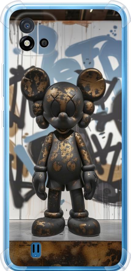 Чехол на Realme C20A Bronze kaws v2 (6098sp-2416-42517)