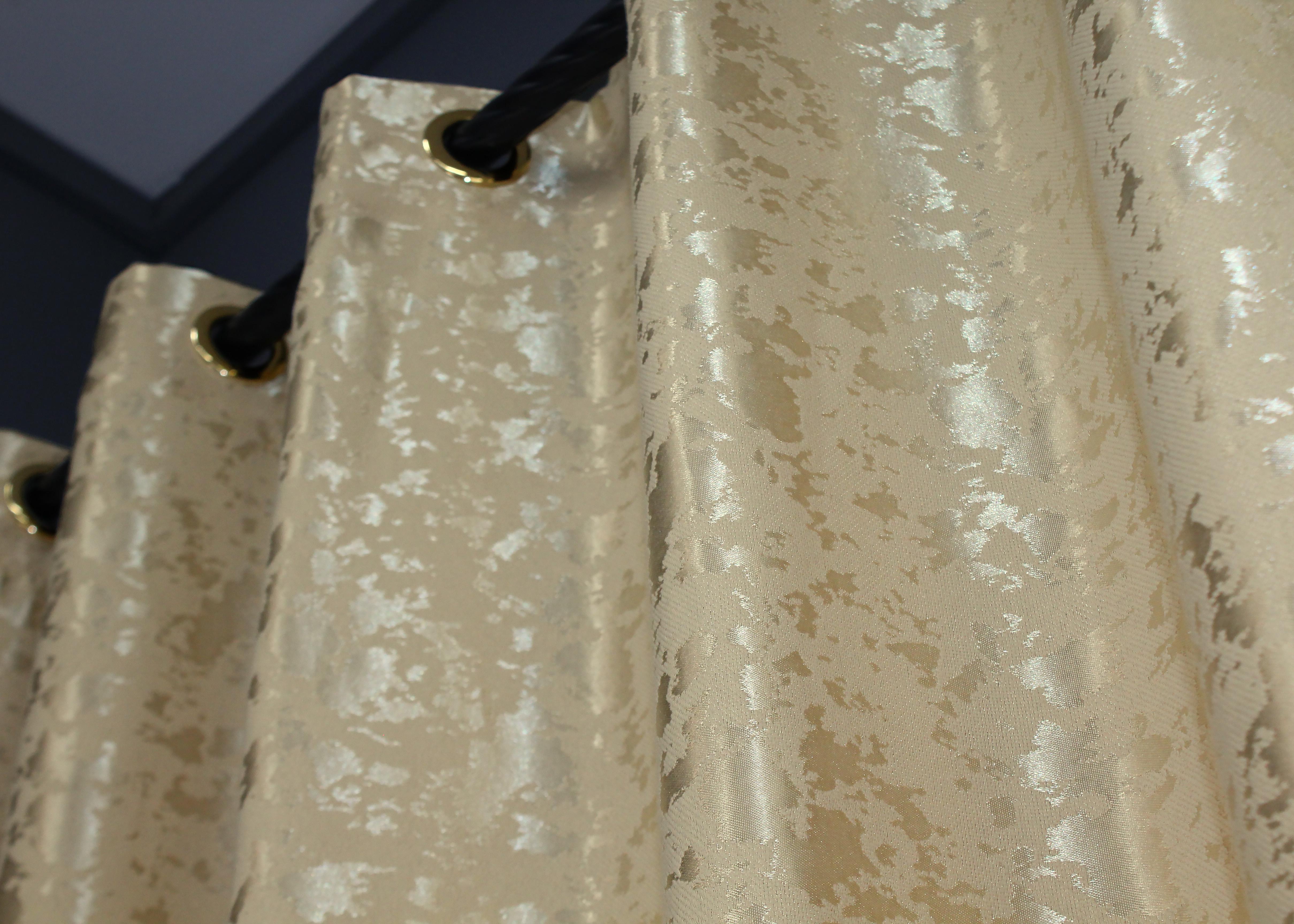 Комплект штор на люверсах VR-Textil Льон мармур Pavliani ХО №1270ш 150х250 см 2 шт. Бежевий (37-0122) - фото 7 Комплект штор на люверсах VR-Textil Льон мармур Pavliani ХО №1270ш 150х250 см 2 шт. Бежевий (37-0122) - фото 7