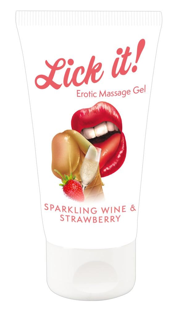 Лубрикант оральный Orion Lick it! Wine-Strawberry 50 мл (42-06257440000)