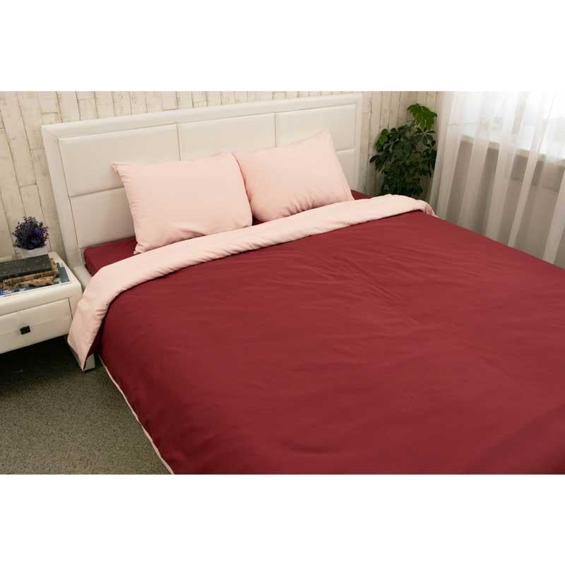 Постельное белье Руно микрофайбер Bordo 1 семейный Бордовый (19442)