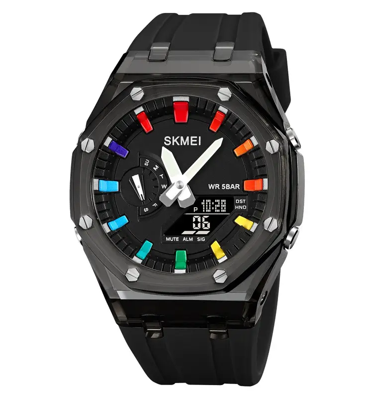 Часы наручные мужские Skmei 2100 Black (18437)