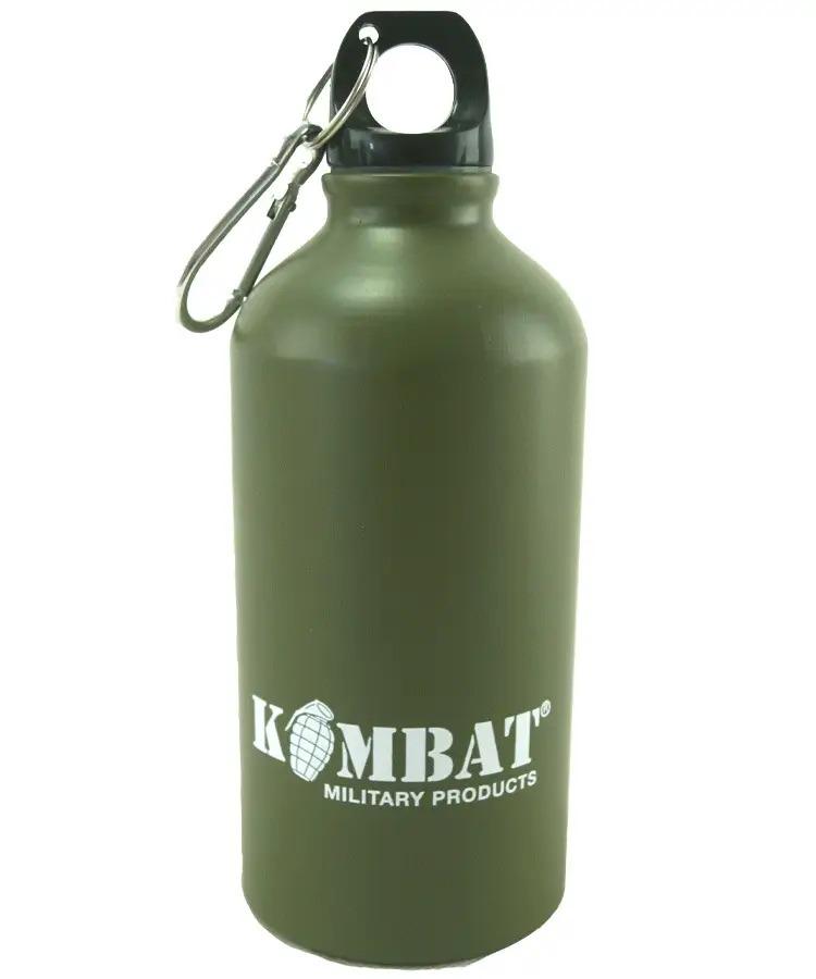 Фляга алюминиевая Kombat UK Aluminium Water Bottle 500 мл (KB-AWB500-OLGR) - фото 1