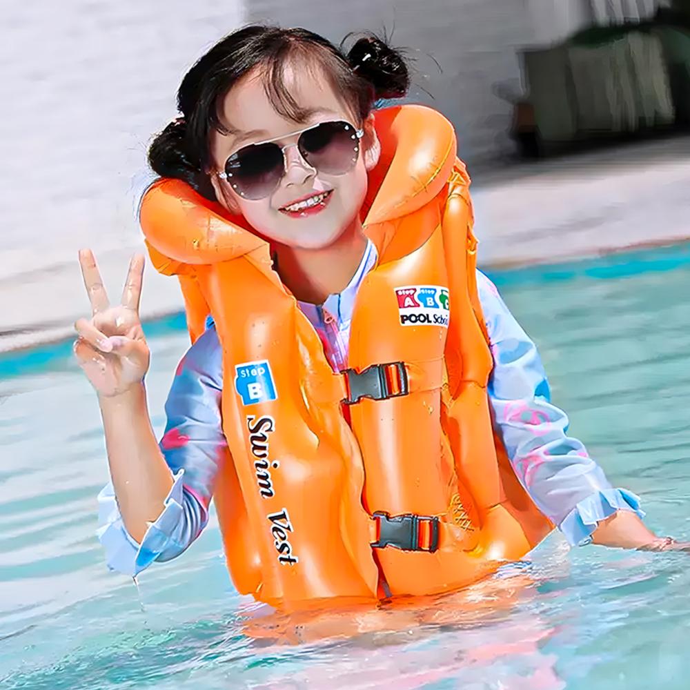 Надувний жилет для плавання для дітей Wave 45 см Помаранчевий (52-пом-BT-6525-M) - фото 1 Надувний жилет для плавання для дітей Wave 45 см Помаранчевий (52-пом-BT-6525-M) - фото 1