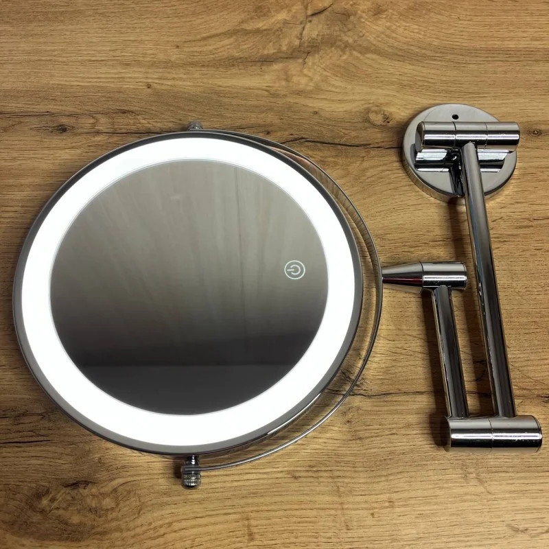 Зеркало настенное с LED-подсветкой 17 см (VEN-1361-3X-C34)