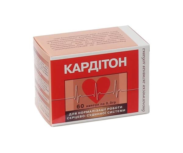 Комплекс Кардітон для здорового серця та судин 60 капсул Комплекс Кардітон для здорового серця та судин 60 капсул